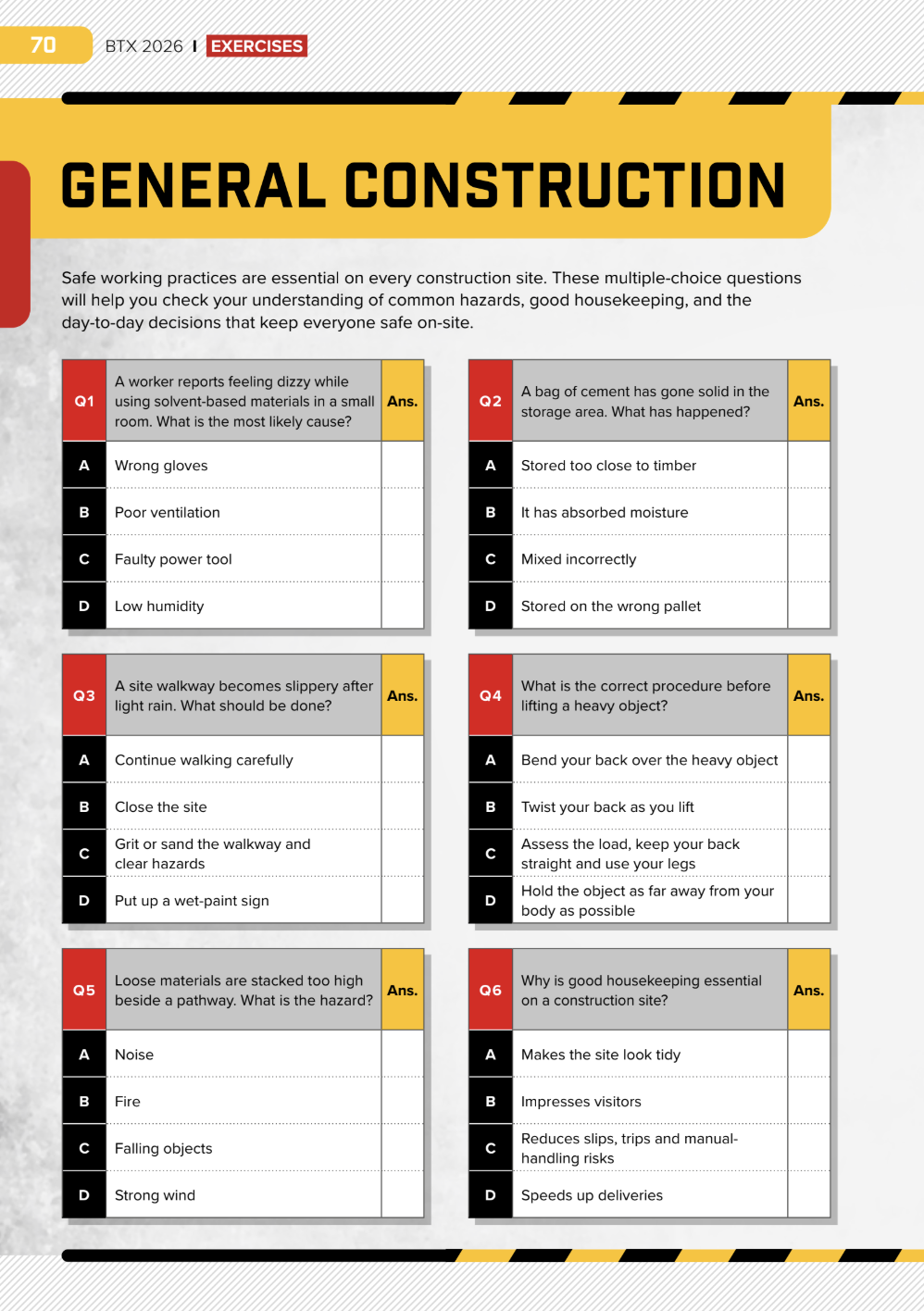 2026 BTX Handbook Exercises